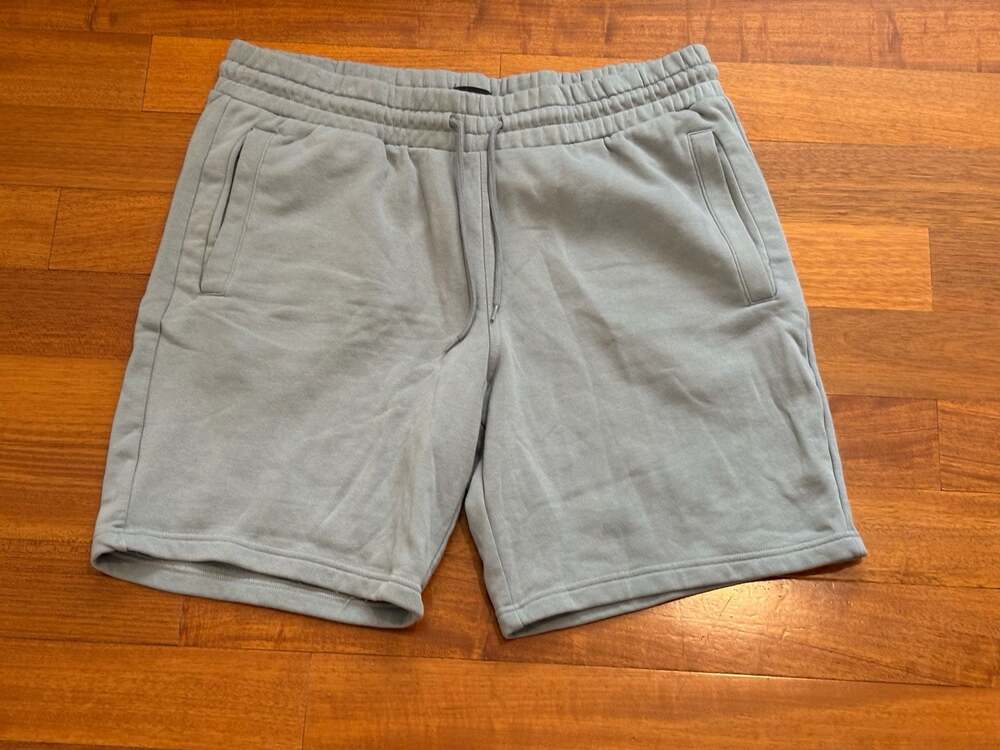 H&M Regular Fit Sweat Shorts Light Blue Size XL